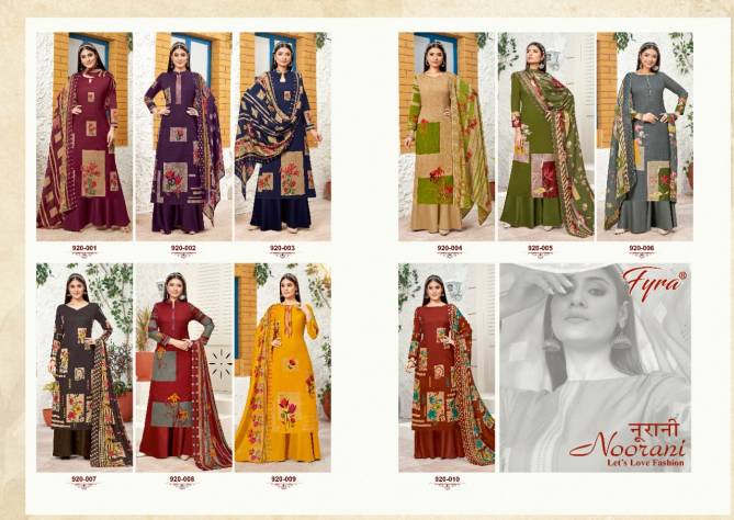 Fyra Noorani Heavy Fancy Casual Wear Cotton Printed Designer Dress Material Collection